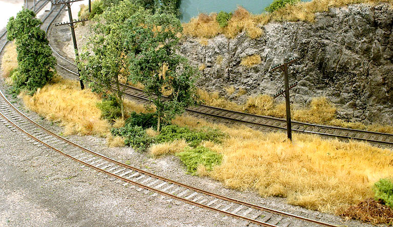 model railroad winter scenery